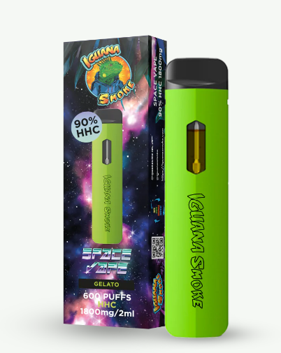 Vaper desechable de HHC al 90% 2ml (600 caladas) Iguana Smoke